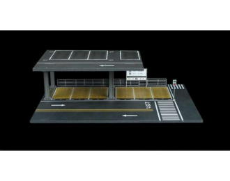Diorama *B-building scene*, grey/brown