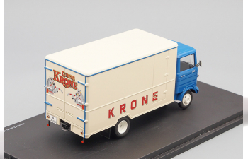 MERCEDES-BENZ LP608 фургон CIRCUS KRONE (1968), blue / beige