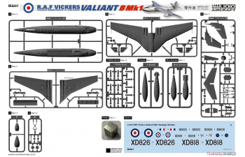 Сборная модель Реактивный бомбардировщик Vickers Valiant K.1