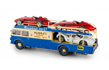 FIAT 642rn2 Truck Bartoletti Maserati Car Transporter (1957), Blue Yellow