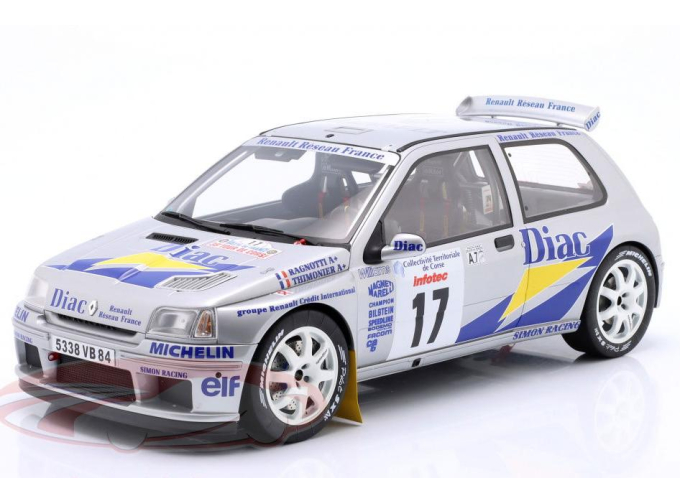 RENAULT Clio Maxi №17 11th Rallye Tour de Corse Jean Ragnotti, Gilles Thimonier (1995)