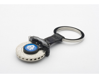 Keychain Brake Disc 6-pots caliper (black)