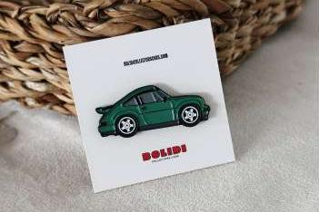 Значок Pin Porsche 911 Carrera 3.2, green