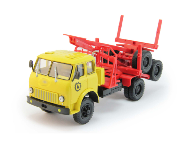 Минский-509 лесовоз (1966-1969), желтый / красный