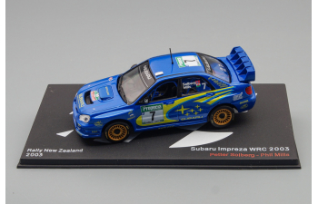 SUBARU Impreza Wrc N 7 Rally New Zealand (2003) P.Solberg - P.Mills, Blue Met Yellow