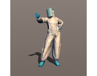 Фигурка медик 3, окрашенная