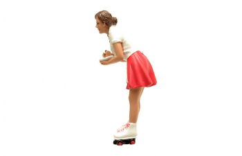 FIGURES Grace - Cameriera Drive In - Woman Drive Thru Waitress, White Red