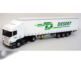 SCANIA Serie R Tautliner Transports Desert, white