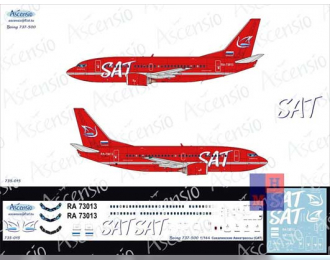 Декаль для boein 737-500 (SAT — Сахалинские Авиатрассы)