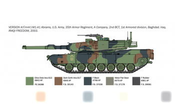 Сборная модель M1a1 Abrams Military Tank