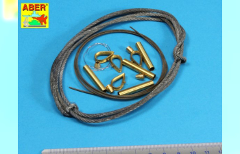 Фототравление для Tow cables and track cable with brackets used on Tiger I, King Tiger and Panther