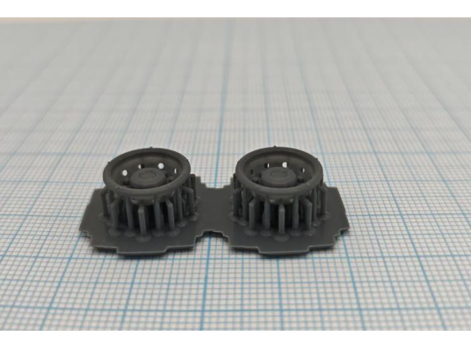 Колпак задний 22,5 неокрашенный, комплект 2 шт. (тип 3)