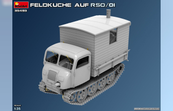 Сборная модель STEYR Rso/01 гусеничный с немецкой полевой кухней времён Второй мировой войны