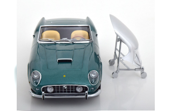 FERRARI 250 GT California Spyder with removable Hardtop (1960), green metallic silver