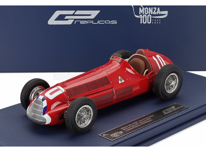 ALFA ROMEO F1158 Scuderia Alfa Romeo Spa №10 World Champion Winner Monza Italy Gp Nino Farina (1950), Red
