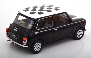 MINI Cooper RHD, black white Chequered Flag