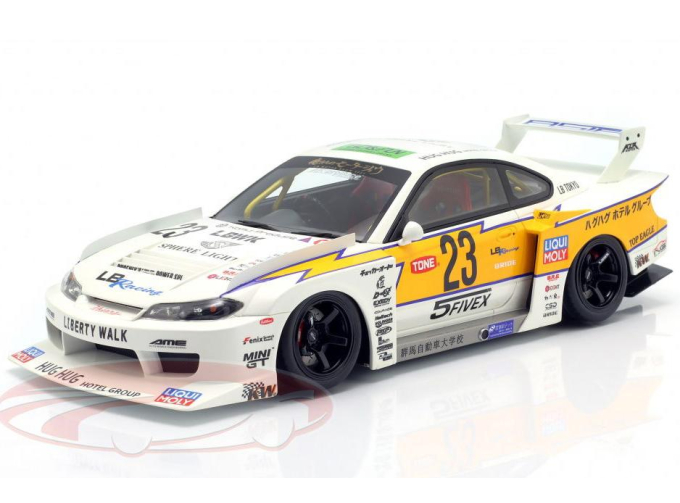 NISSAN S15 Silvia LB Super Silhouette #23 (2021), white / yellow