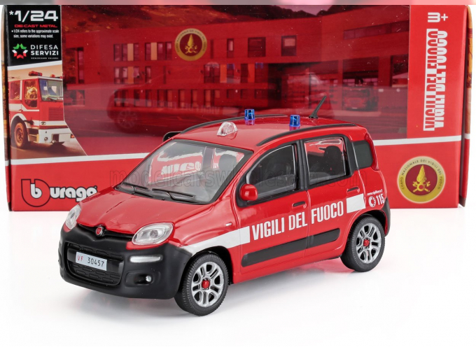 FIAT Panda Vigili Del Fuoco (2012), Red White