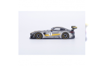 Mercedes-Benz AMG GT GT3 Presentation Salon Geneve 2015 (grey / yellow)