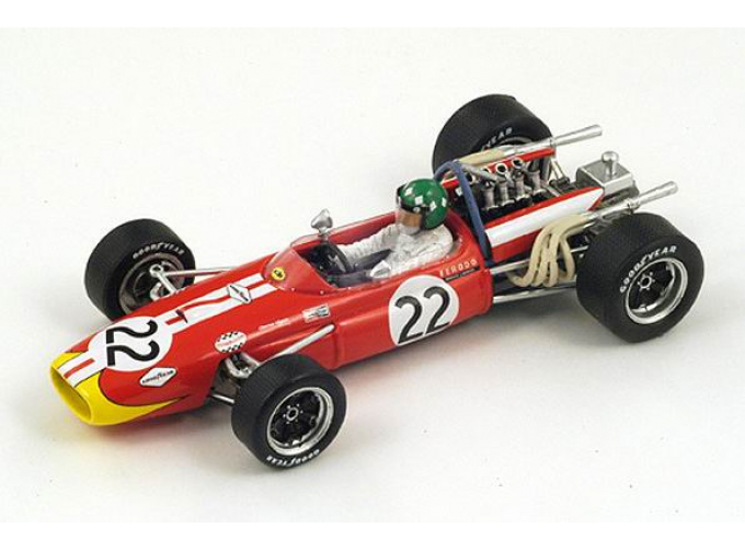 BRABHAM BT20 №22 5th Dutch GP (Silvio Moser) 1968, red