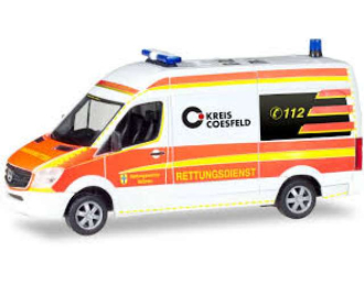 MERCEDES-BENZ Sprinter HD KTW Ambulance Service DÃ¼lmen, fluo orange