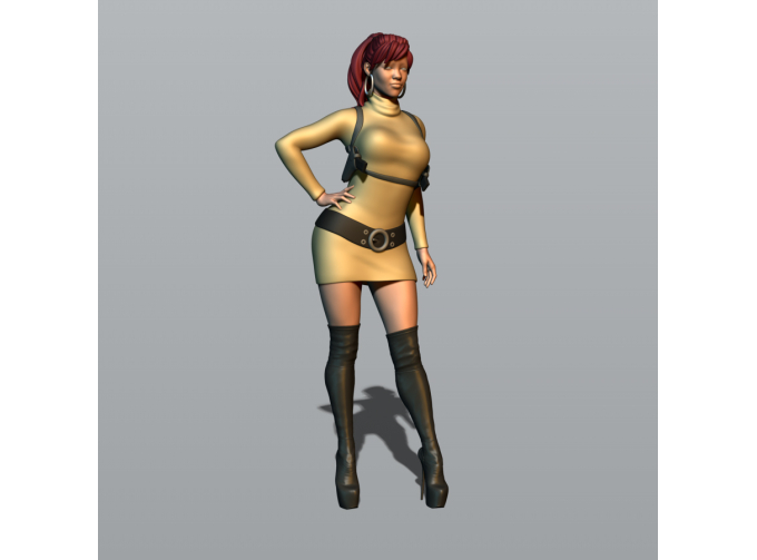 Фигура Лана, окрашенная