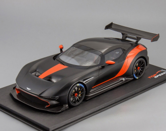 ASTON MARTIN Vulcan, matt black / red