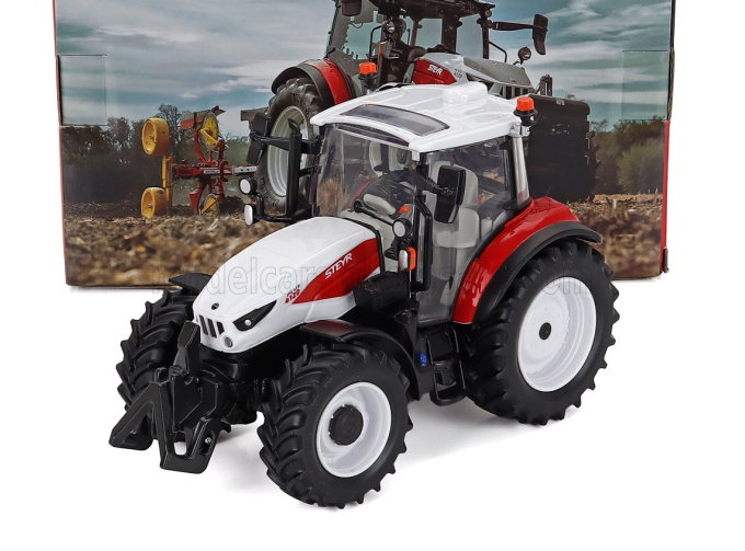 STEYR 4120 Plus Tractor (2020), White Red