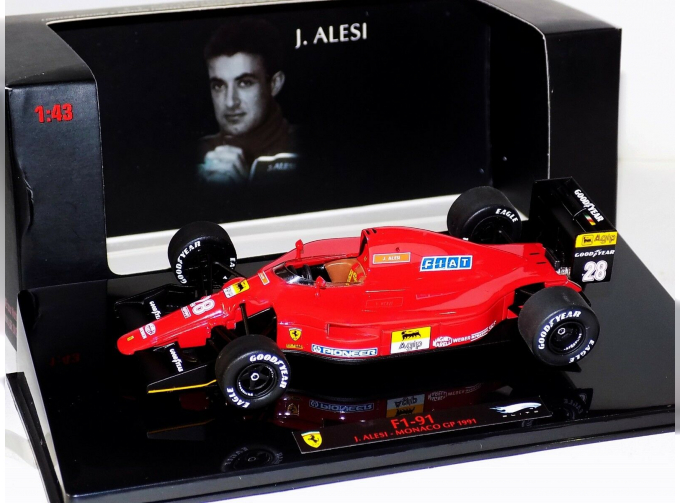 FERRARI F1 F1-91 N 28 GP MONTECARLO 1991 J.ALESI