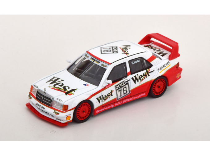 MERCEDES BENZ 190e 2.5 16v Evo2 Team West Amg N 78 Lhd Dtm Season (1991) E.Lohr, White Red