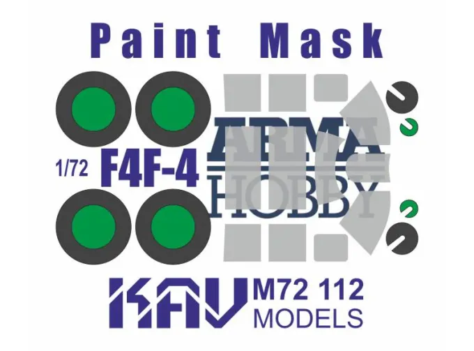 Маска окрасочная на остекление F4F-4 (Arma Hobby)