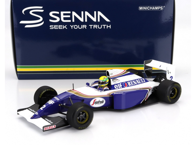 WILLIAMS F1 Fw16 Team Rothmans Renault №2 San Marino Gp Dirty Version (1994) Ayrton Senna, Blue White