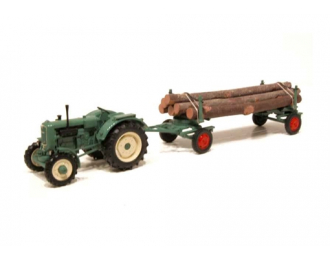 MAN 4S2 Tractor + Trailer Legno (green)