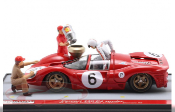 FERRARI 330 P4 2nd 6h Brands Hatch 1967 (Ferrari = Constructors' World Champion for sports car prototypes) Chris Amon, Jackie Stewart (1967)