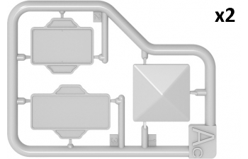 Сборная модель французские бетонные дорожные знаки 1930-40