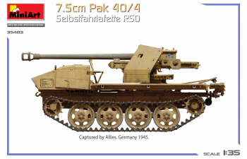 Сборная модель Pak 40/4 Selbstfahrlafette Rso Military