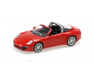 PORSCHE 911 991 Targa Cabriolet Open (2014), Red