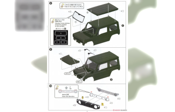 Сборная модель JB64 Jimny (2018) Jungle Green