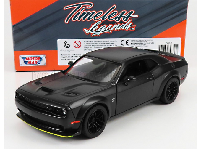 DODGE Challenger Hellcat Srt Coupe (2018), Matt Black