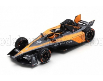 NISSAN Formula-e E-4orce 04 Team Neom Mclaren №8 Season (2023-2024) Sam Bird, Black Orange