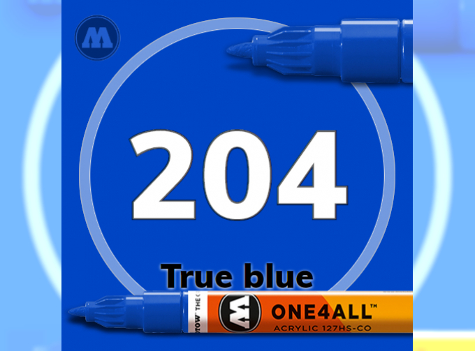 Маркер MOLOTOW ONE4ALL 127HS-CO 204 Синий 1,5 мм
