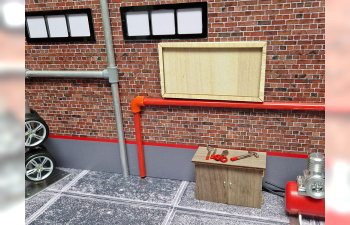 DIORAMA Classics Garage with illumination without modelcar