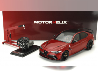 ALFA ROMEO Giulia Gtam With Engine And Accessories (2021), Red Met