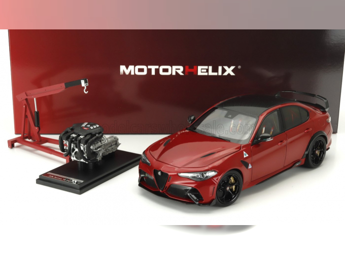 ALFA ROMEO Giulia Gtam With Engine And Accessories (2021), Red Met