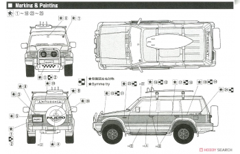 Сборная модель Mitsubishi Pajero Full-Option