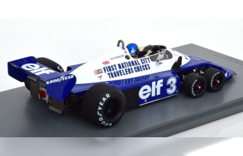 TYRRELL F1 P34 Elf N 3 German Gp 1977 Ronnie Peterson - Con Vetrina - With Showcase - Special Box, Blue White