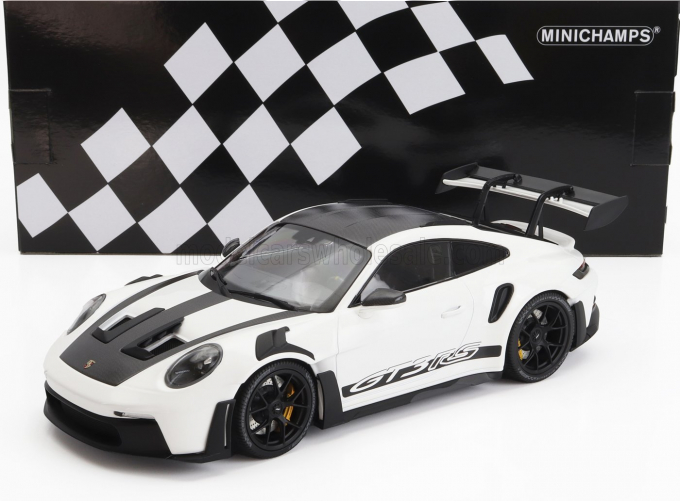 PORSCHE 911 992 Gt3 Rs Coupe (2023) - Black Wheels, White Black