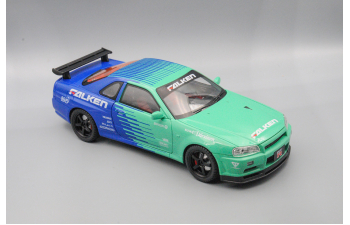 NISSAN Skyline GT-R, зелёный, 26 см.