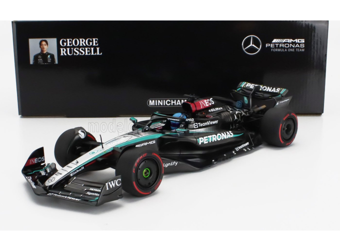 MERCEDES GP F1 W15 Eq Performance Team Amg Petronas Motorsport №63 British Gp (2024) George Russell, Black Silver Green