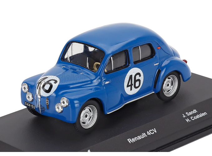 RENAULT 4cv Team J.l.v. Sandt N 46 24h Le Mans Jean Sandt - Herve Coatalen (1950), Blue
